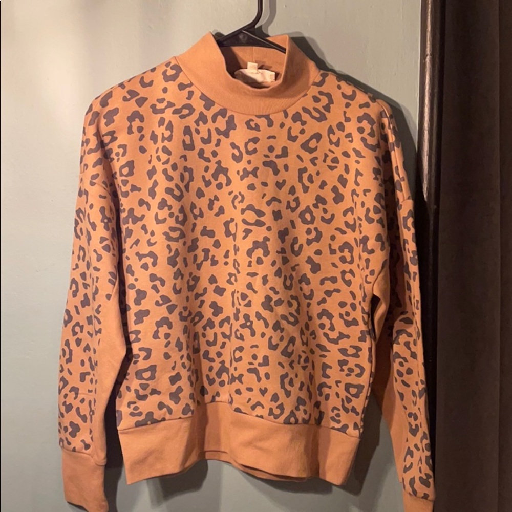 Brown & black cheetah sweater